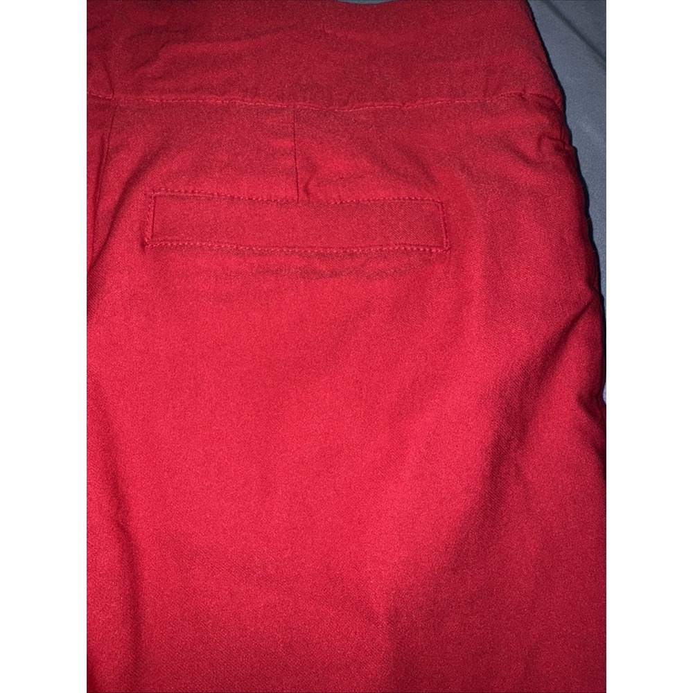 Women's‎ Size 6p Red Bermuda Shorts By Kim Rogers Pull On Elastic Tummy Control - Picture 7 of 8